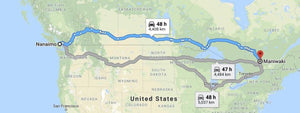 Cross-Canada Map