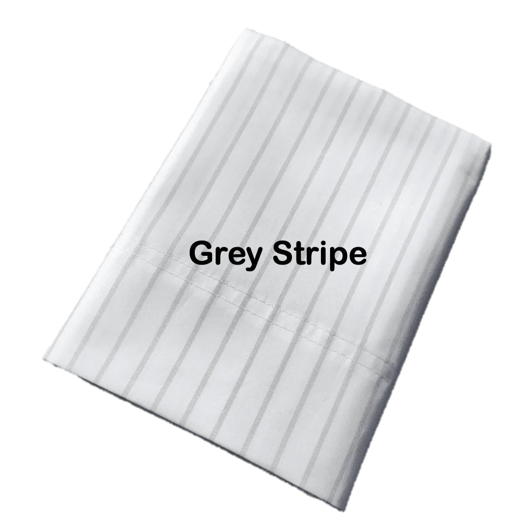 Grey Stripe inflatable travel pillow