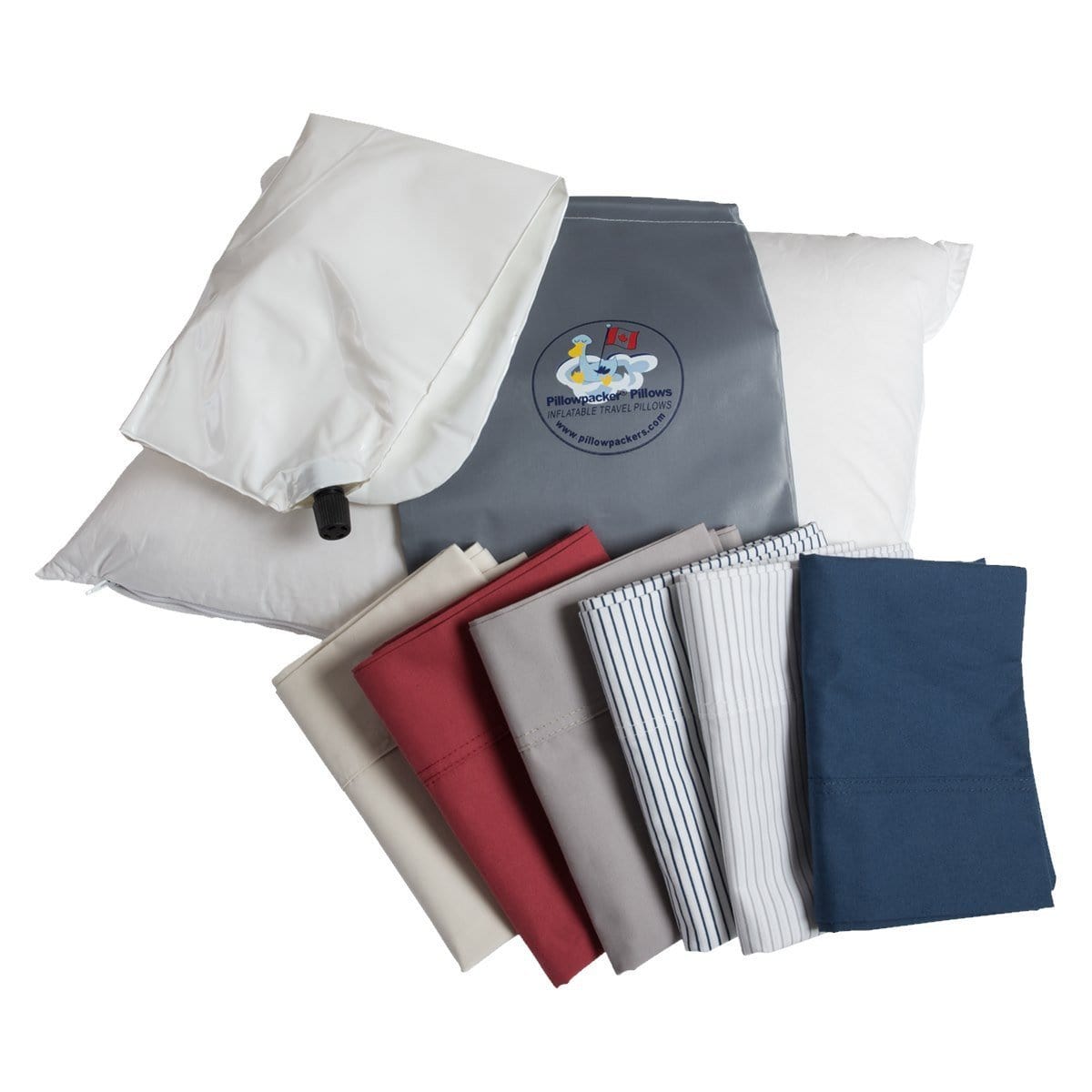 Luxurious Goose Down Inflatable Travel Pillows - Pillowpacker® Pillows - Pillowpacker Pillows