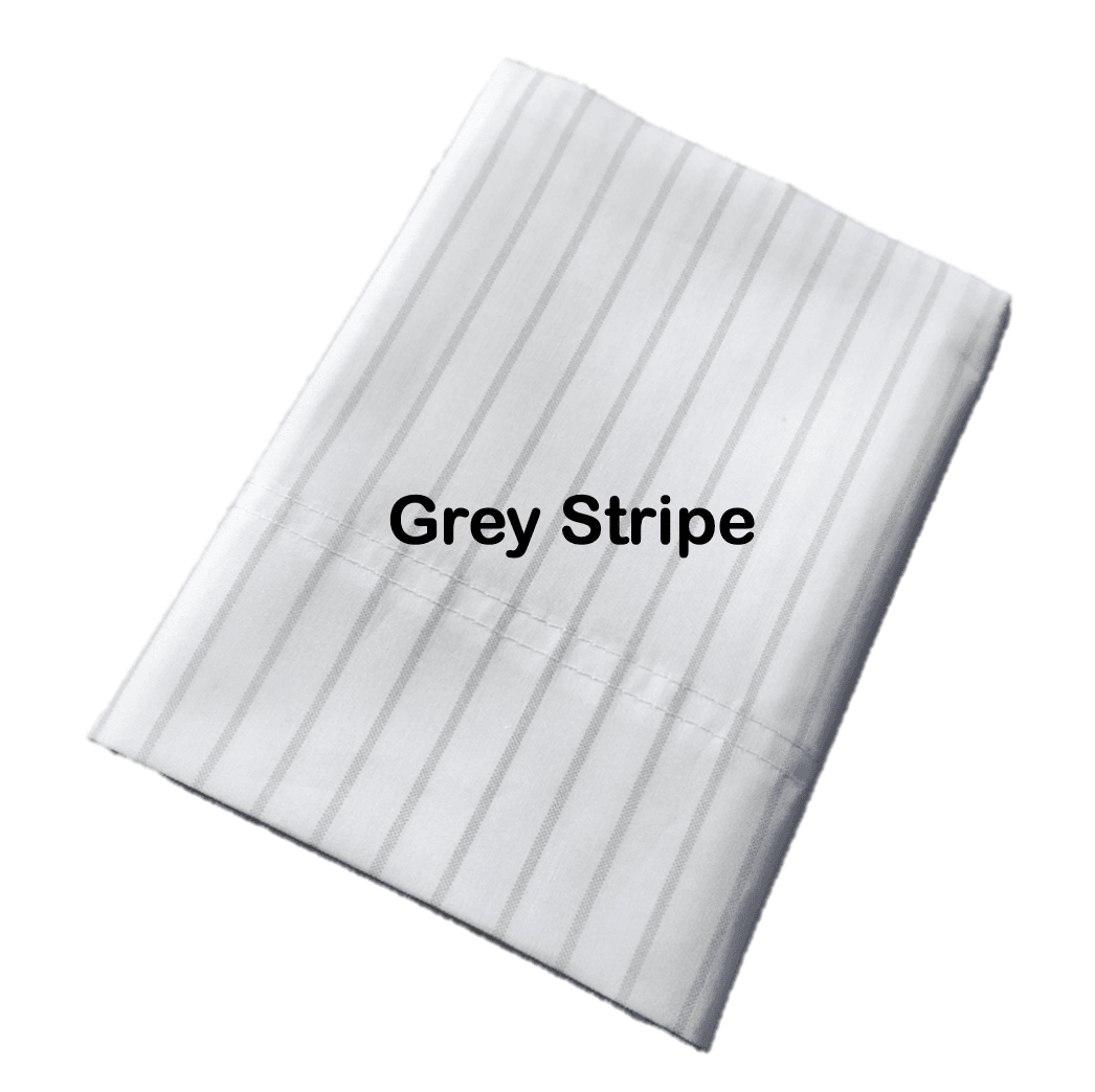 Pillowpacker Pillows Pillow Accessories Grey Stripe Pillowpacker® Pillowcases